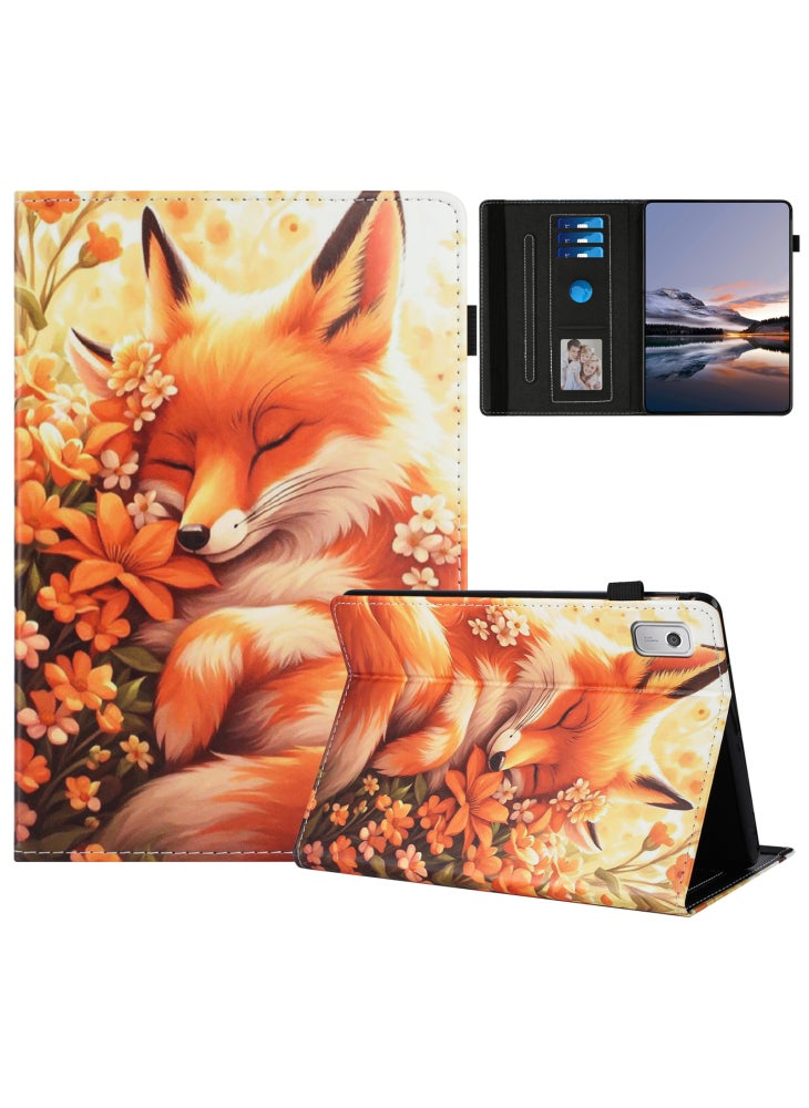 For Lenovo Tab M9 Case Pattern Leather Tablet Cover with Auto Sleep/Wake,Card Holder - erfly Reflection - Image 1